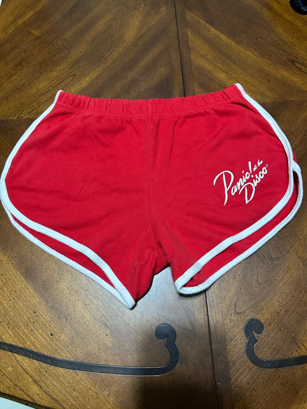 RARE P!ATD Are You Nasty Red Shorts with White Trim